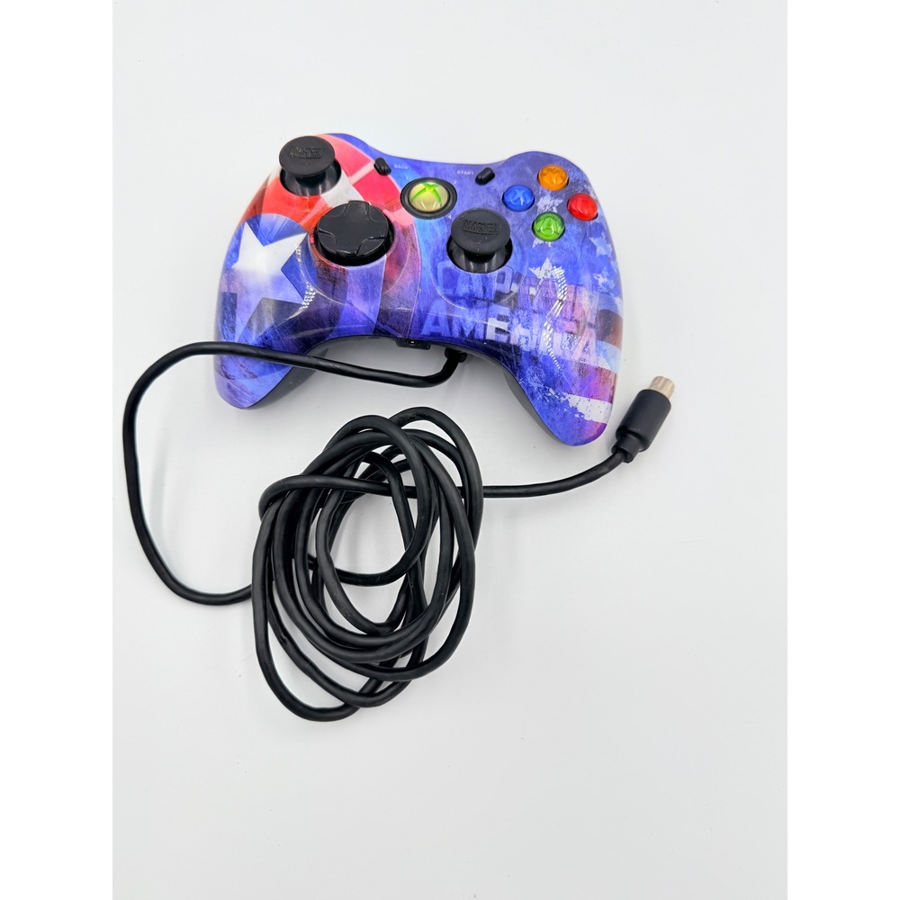 Marvel Captain America Wired Controller Xbox 360 Blue Red WM-037-013